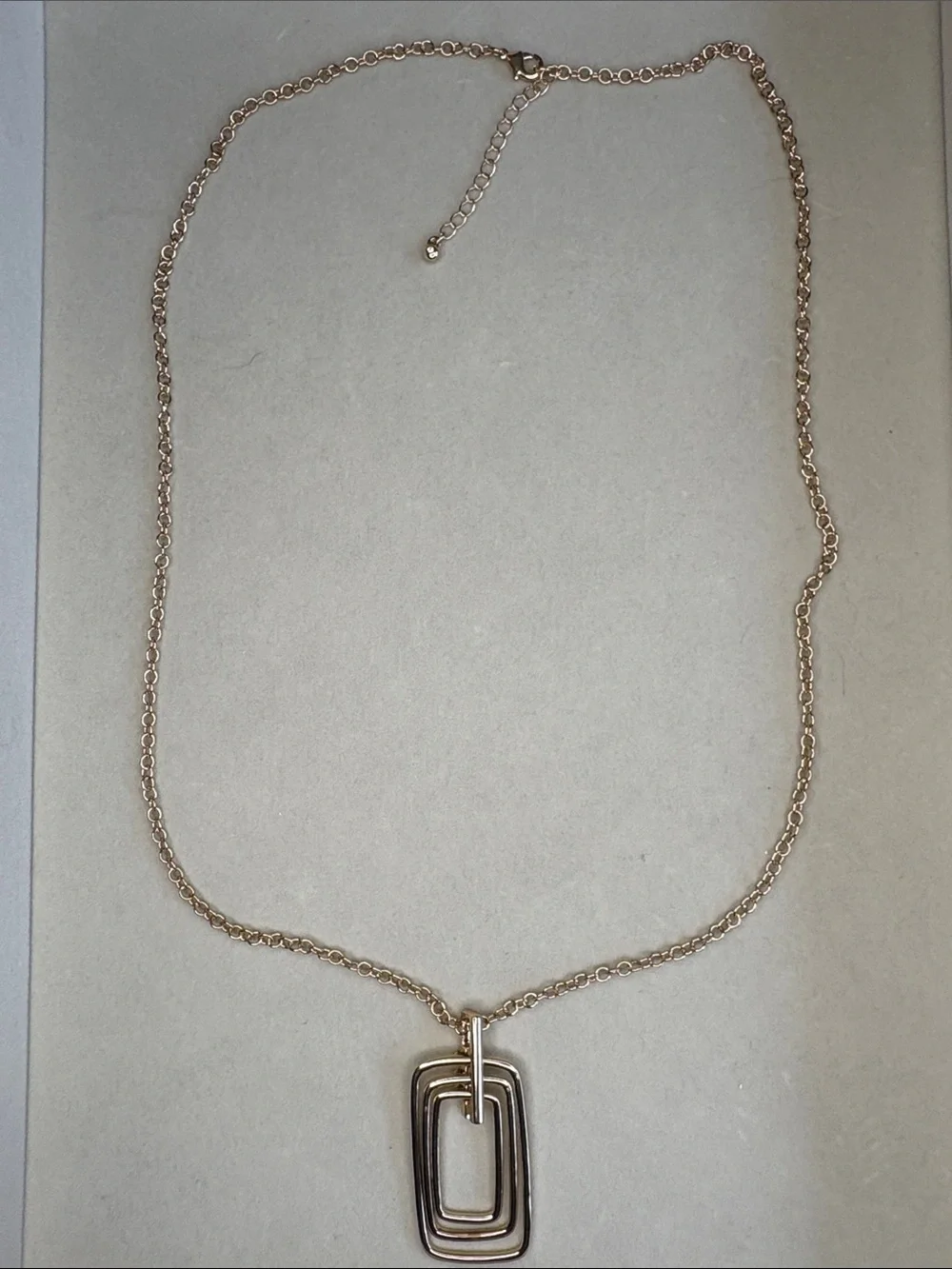 Gold-Tone Geometric Pendant Necklace - Women Jewelry